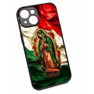 Mexican Flag & Virgin Mary Phone Case for iPhone 16 Pro